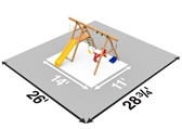 Picture of Mesa Silver Swing Set