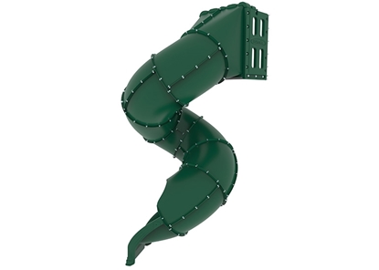 Picture of Spiral Tube Slide Green - 420 Degree Turn