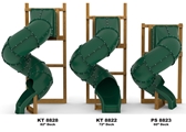 Picture of Spiral Tube Slide Green - 360 Degree Turn