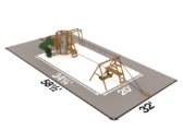 Picture of Ninja Power Tower Gold Playset- BIY Kit Only (No Wood)