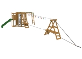 Picture of Ninja Power Tower Silver Playset - BIY Kit Only (No Wood)