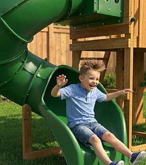 Child on Slide