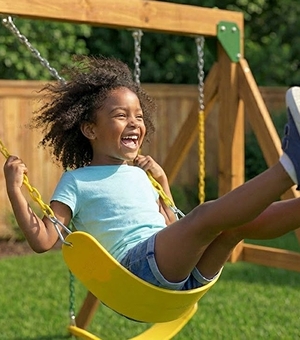 Child on Swing